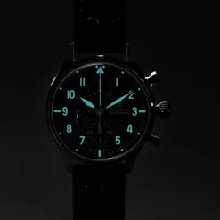 Steinhart Watches Pilotenhorloges^Nav.B-Chrono 42 Klassiek A-Type Blauw