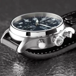 Steinhart Watches Pilotenhorloges^Nav.B-Chrono 42 Klassiek A-Type Blauw