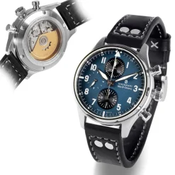 Steinhart Watches Chronografen^Nav.B-Chrono 42 Klassiek A-Type Blauw