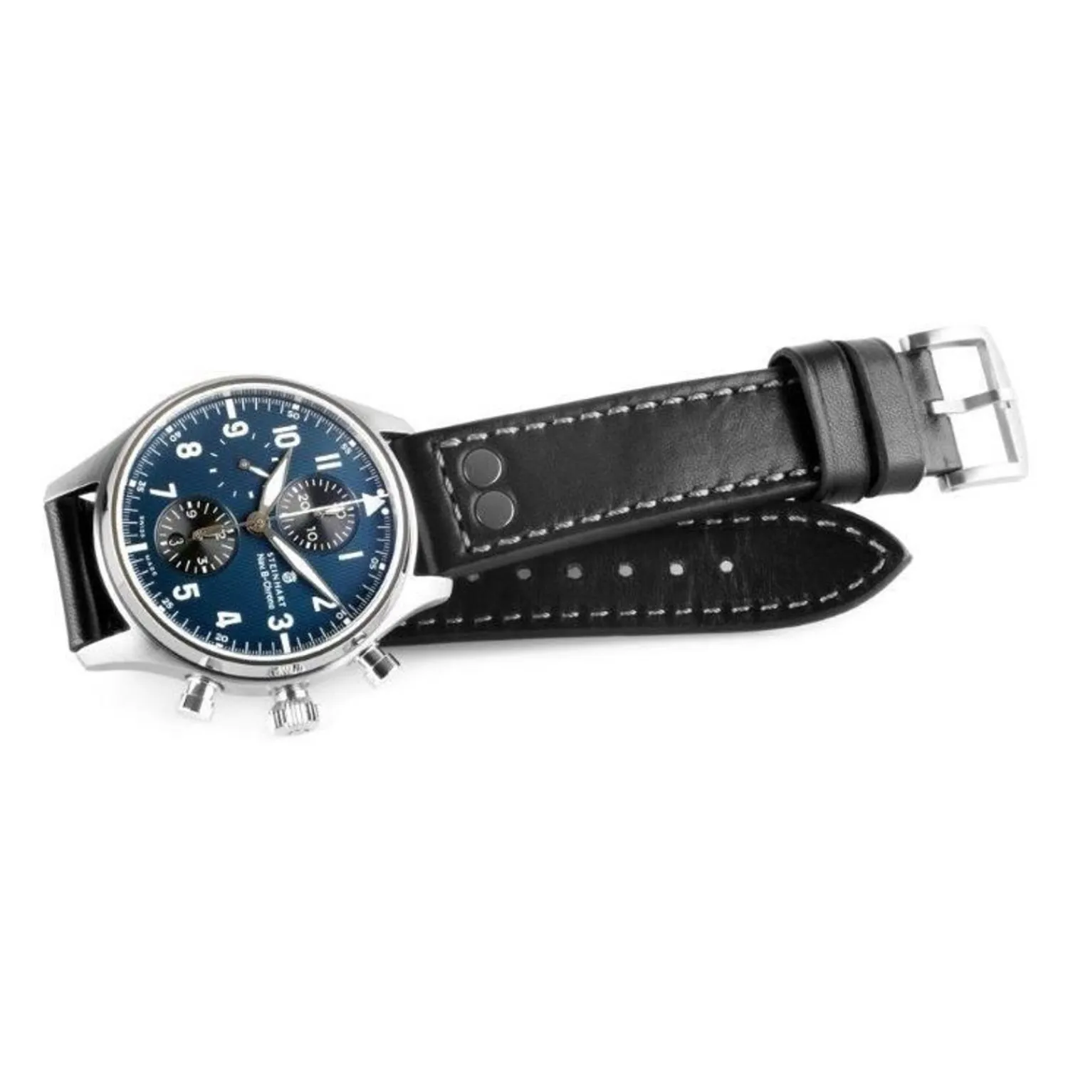 Steinhart Watches Chronografen^Nav.B-Chrono 42 Klassiek A-Type Blauw
