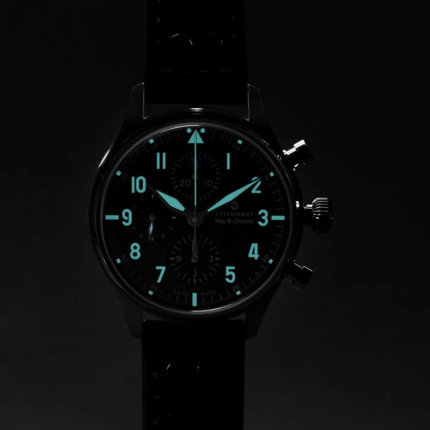 Steinhart Watches Chronografen^Nav.B-Chrono 42 Klassiek A-Type Blauw