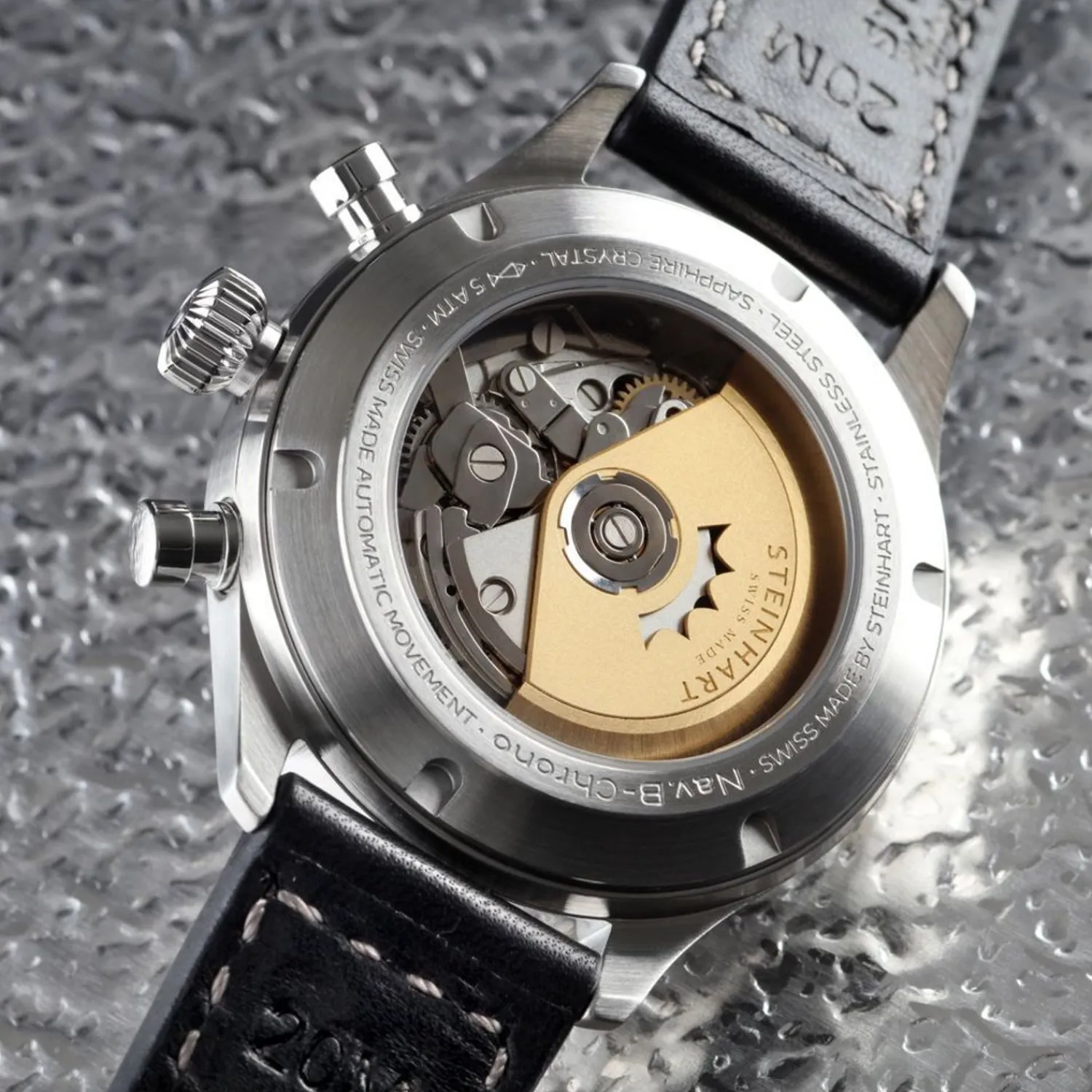 Steinhart Watches Chronografen^Nav.B-Chrono 42 Klassiek A-Type Blauw