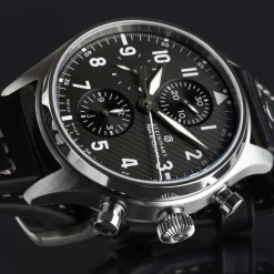 Steinhart Watches Pilotenhorloges^Nav.B-Chrono 42 Klassiek A-Type Zwart