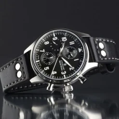Steinhart Watches Chronografen^Nav.B-Chrono 42 Klassiek A-Type Zwart