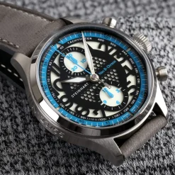 Steinhart Watches Chronografen^Nav.B-Chrono 42 Skeletblauw