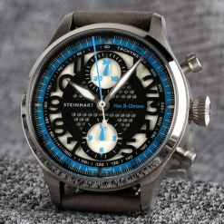 Steinhart Watches Chronografen^Nav.B-Chrono 42 Skeletblauw