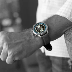 Steinhart Watches Beperkte Editie^Nav.B-Chrono 42 Skeletblauw
