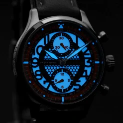 Steinhart Watches Beperkte Editie^Nav.B-Chrono 42 Skelet Oranje