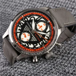 Steinhart Watches Beperkte Editie^Nav.B-Chrono 42 Skelet Oranje