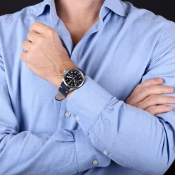 Steinhart Watches Chronografen^Nav.B - Monopusher 42 Blauw