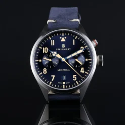 Steinhart Watches Chronografen^Nav.B - Monopusher 42 Blauw
