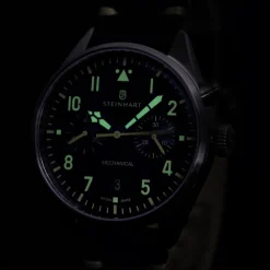 Steinhart Watches Chronografen^Nav.B - Monopusher 42 Blauw