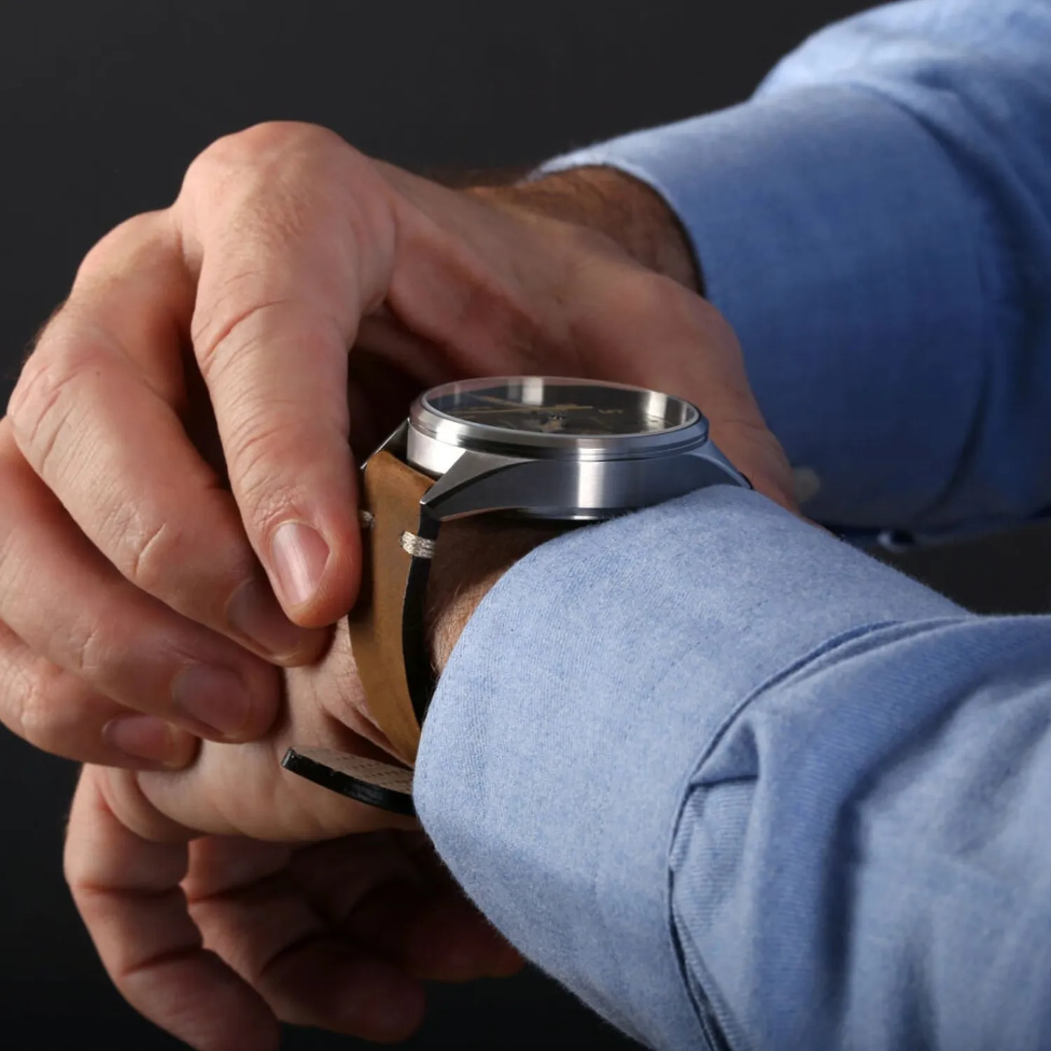 Steinhart Watches Chronografen^Nav.B - Monopusher 42 Grijs