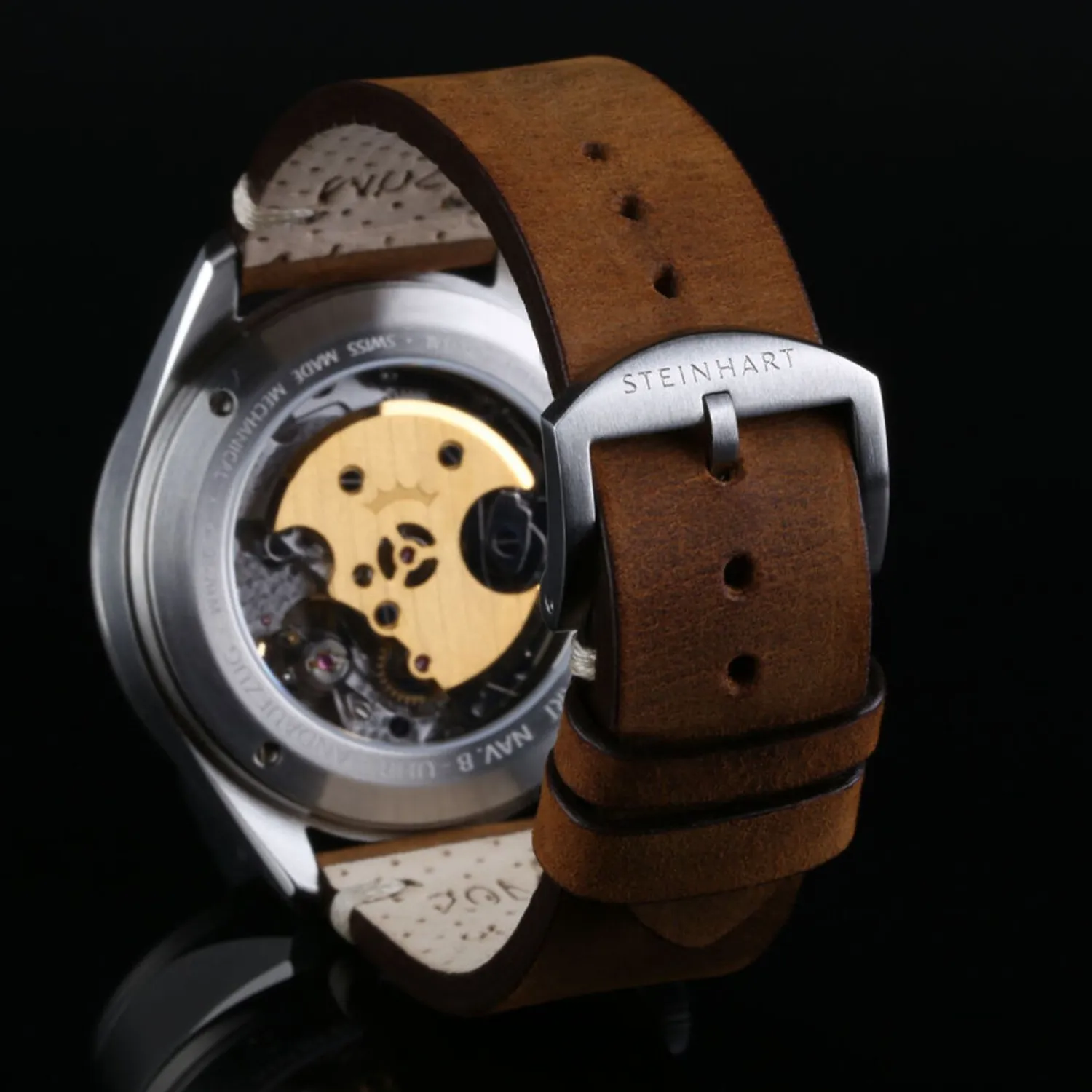Steinhart Watches Chronografen^Nav.B - Monopusher 42 Grijs