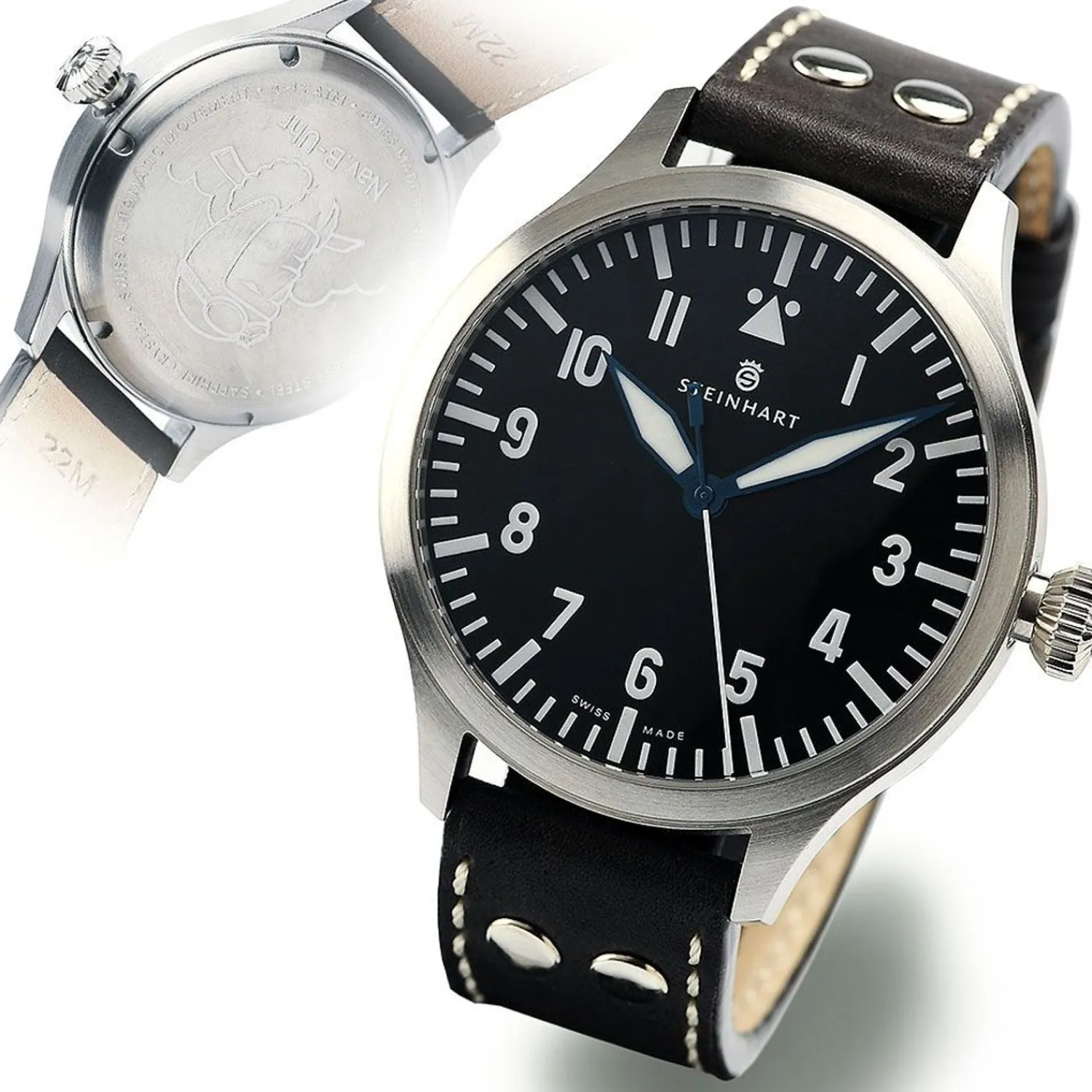 Steinhart Watches Pilotenhorloges^Nav B-Uhr 44 Automatische A-Muster