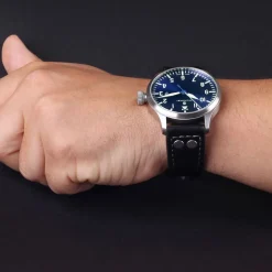 Steinhart Watches Pilotenhorloges^Nav B-Uhr 44 Datum Blauw