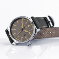 Steinhart Watches Pilotenhorloges^Nav B-Uhr 44 Datum Vintage Grijs