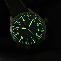 Steinhart Watches Pilotenhorloges^Nav B-Uhr 44 Datum Vintage Grijs