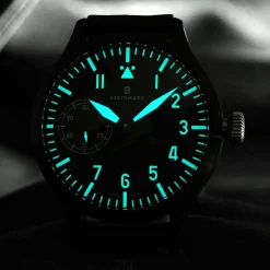 Steinhart Watches Pilotenhorloges^Nav B-Uhr 47 Handaufzug Zwart