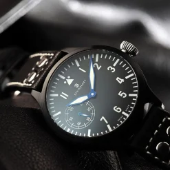 Steinhart Watches Pilotenhorloges^Nav B-Uhr 47 Handaufzug Zwart