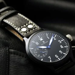 Steinhart Watches Pilotenhorloges^Nav B-Uhr 47 Handaufzug Zwart