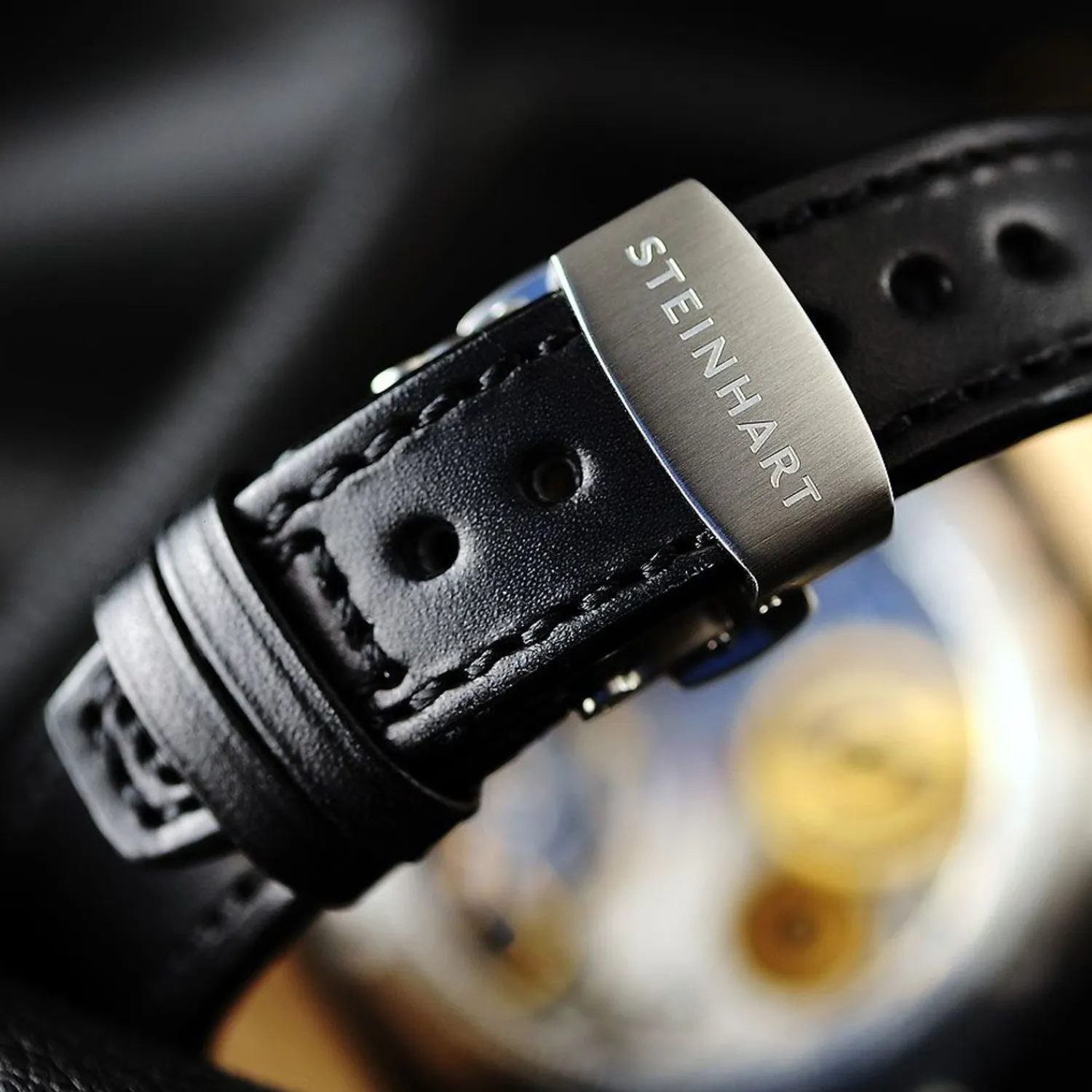 Steinhart Watches Pilotenhorloges^Nav B-Uhr 44 St1 Premium Goud