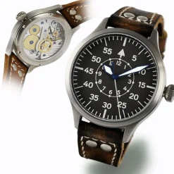 Steinhart Watches Premium Lijn^Nav B-Uhr 44 Titan B Muster Zentralsekunde