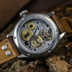 Steinhart Watches Premium Lijn^Nav B-Uhr 44 Titan B Muster Zentralsekunde