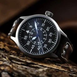 Steinhart Watches Pilotenhorloges^Nav B-Uhr 47 Titan B-Type Centrale Seconde