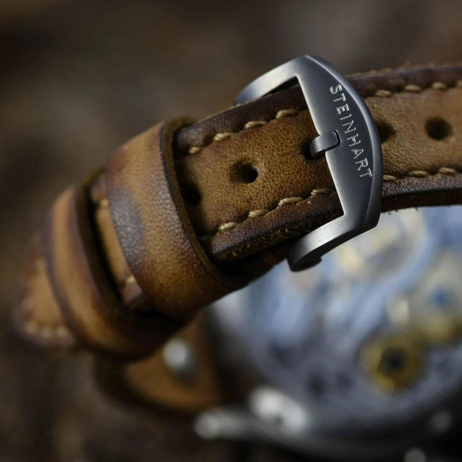 Steinhart Watches Pilotenhorloges^Nav B-Uhr 47 Titan B-Type Centrale Seconde