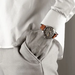 Steinhart Watches Pilotenhorloges^Nav B-Uhr 42 Vintage Beige B-Muster