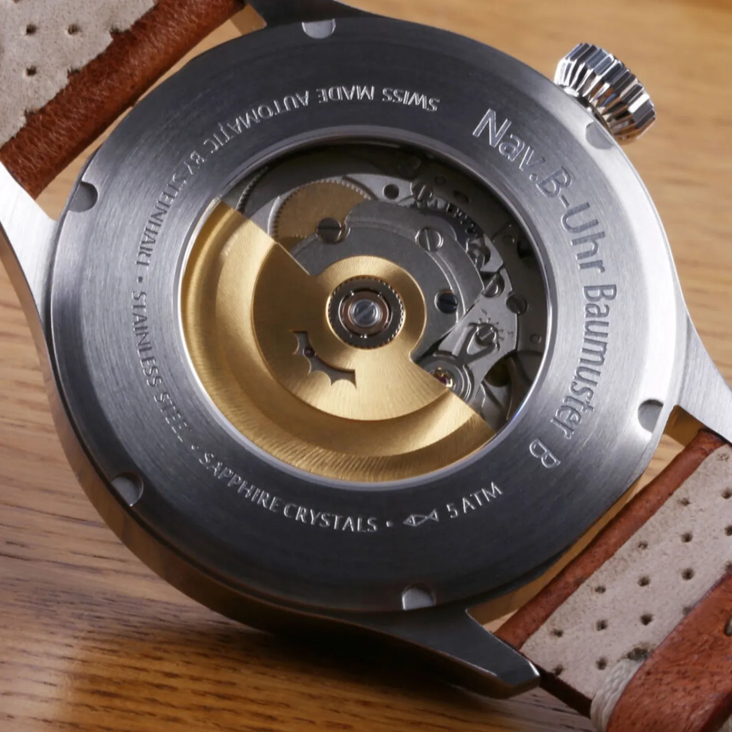 Steinhart Watches Pilotenhorloges^Nav B-Uhr 42 Vintage Beige B-Muster