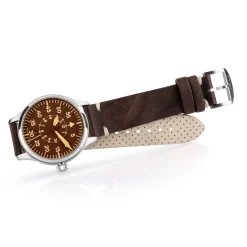 Steinhart Watches Pilotenhorloges^Nav B-Uhr 42 Vintage Bruine B-Muster