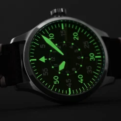 Steinhart Watches Pilotenhorloges^Nav B-Uhr 42 Vintage Bruine B-Muster