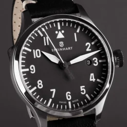 Steinhart Watches Pilotenhorloges^Nav B-Uhr 42 Zwart A-Muster