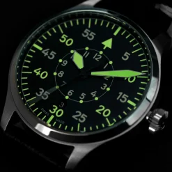 Steinhart Watches Pilotenhorloges^Nav B-Uhr 42 Zwart B-Muster