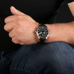 Steinhart Watches Pilotenhorloges^Nav B-Uhr 42 Zwart B-Muster