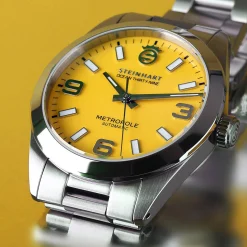Steinhart Watches Duikhorloges 39 Mm^Oceaan 39 Metropole Geel