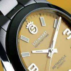 Steinhart Watches Duikhorloges 39 Mm^Oceaan 39 Metropole Geel
