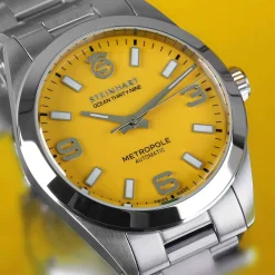 Steinhart Watches Duikhorloges 39 Mm^Oceaan 39 Metropole Geel