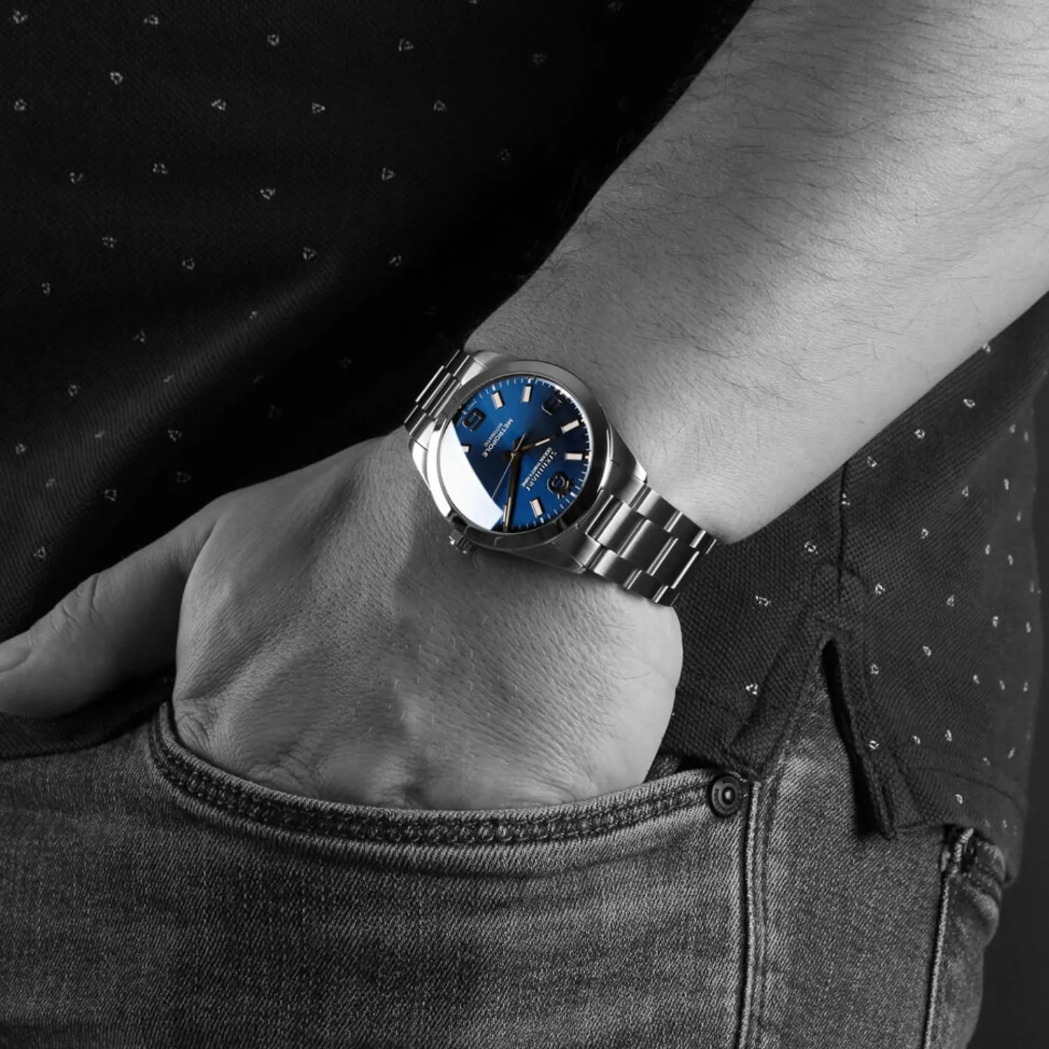 Steinhart Watches Duikhorloges 39 Mm^Oceaan 39 Metropole Sunray Blue