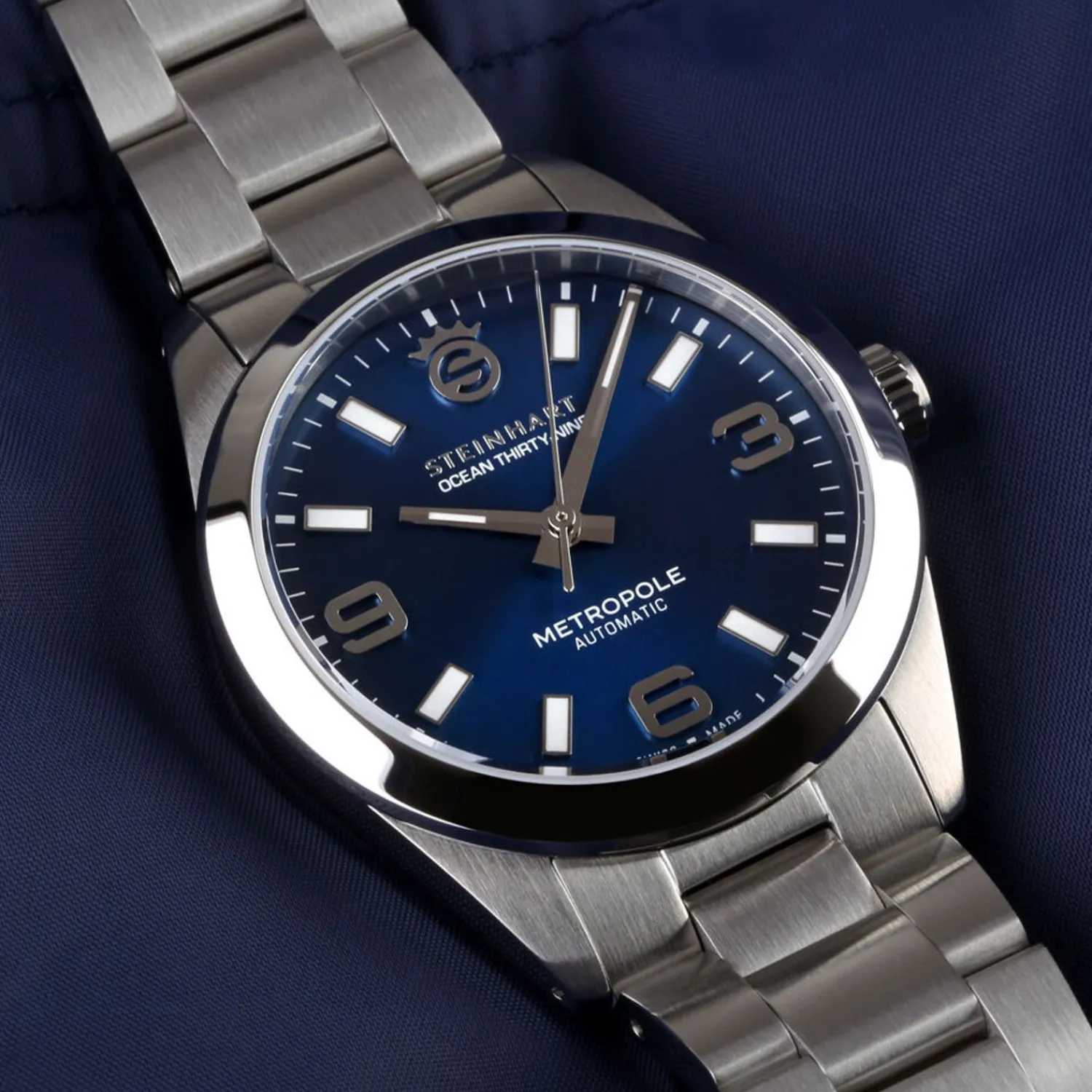 Steinhart Watches Duikhorloges 39 Mm^Oceaan 39 Metropole Sunray Blue