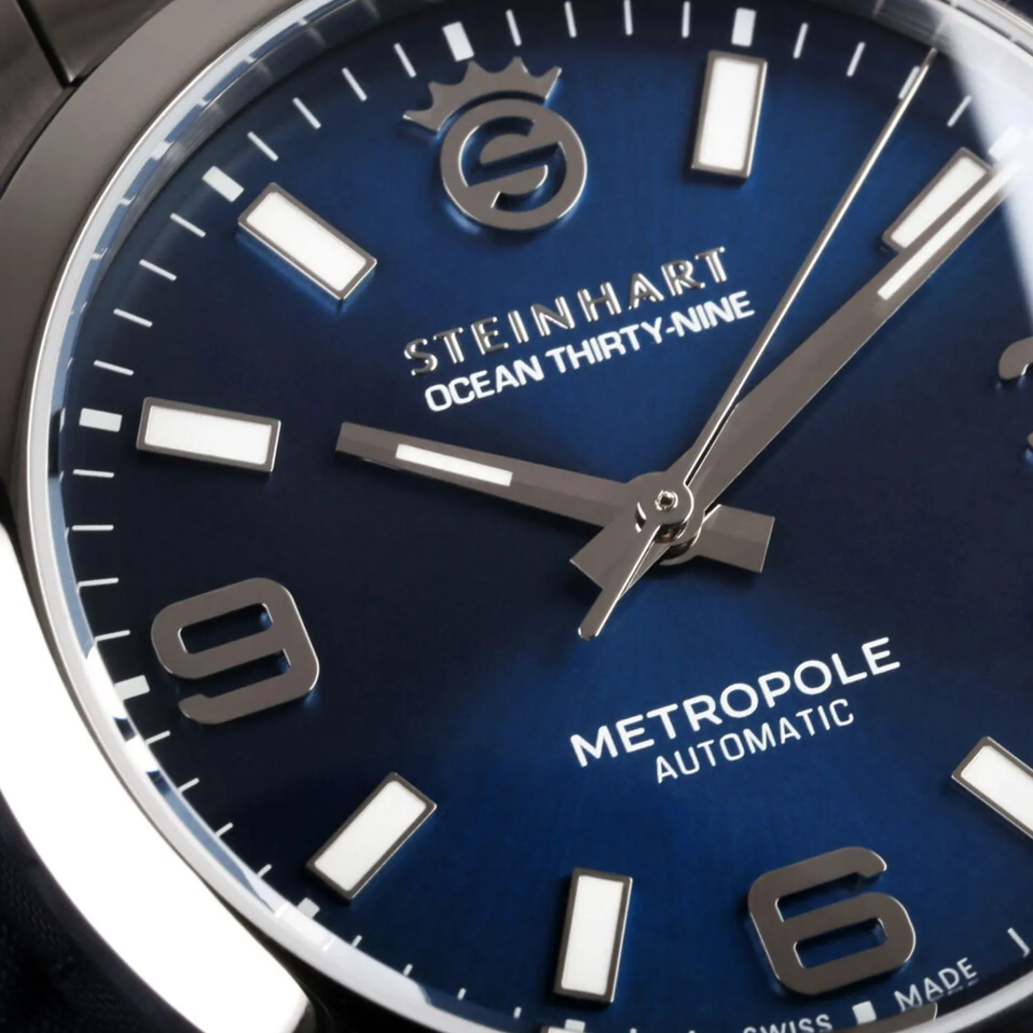 Steinhart Watches Duikhorloges 39 Mm^Oceaan 39 Metropole Sunray Blue