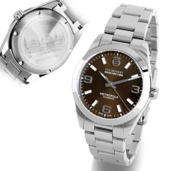 Steinhart Watches Duikhorloges 39 Mm^Oceaan 39 Metropole Sunray Chocolade