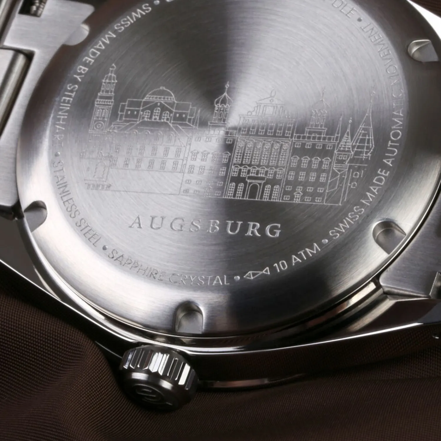 Steinhart Watches Duikhorloges 39 Mm^Oceaan 39 Metropole Sunray Chocolade