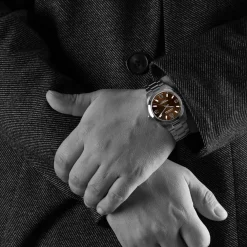 Steinhart Watches Duikhorloges 39 Mm^Oceaan 39 Metropole Sunray Chocolade