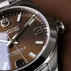 Steinhart Watches Duikhorloges 39 Mm^Oceaan 39 Metropole Sunray Chocolade