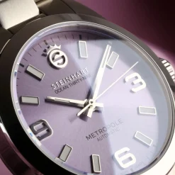 Steinhart Watches Duikhorloges 39 Mm^Oceaan 39 Metropole Sunray Paars