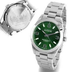Steinhart Watches Duikhorloges 39 Mm^Oceaan 39 Metropole Zonnestraalgroen