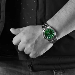 Steinhart Watches Duikhorloges 39 Mm^Oceaan 39 Metropole Zonnestraalgroen